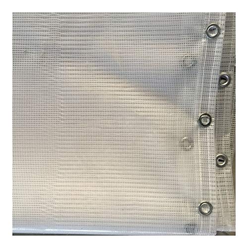 LSXIAO Lona con Perforada UV Resistente Edge Tratamiento Polietileno Fortalecimiento Adecuado For Revestimientos Exteriores, Cortinas Balcón, 42 Tamaños (Color : Clear, Size : 1X1M)