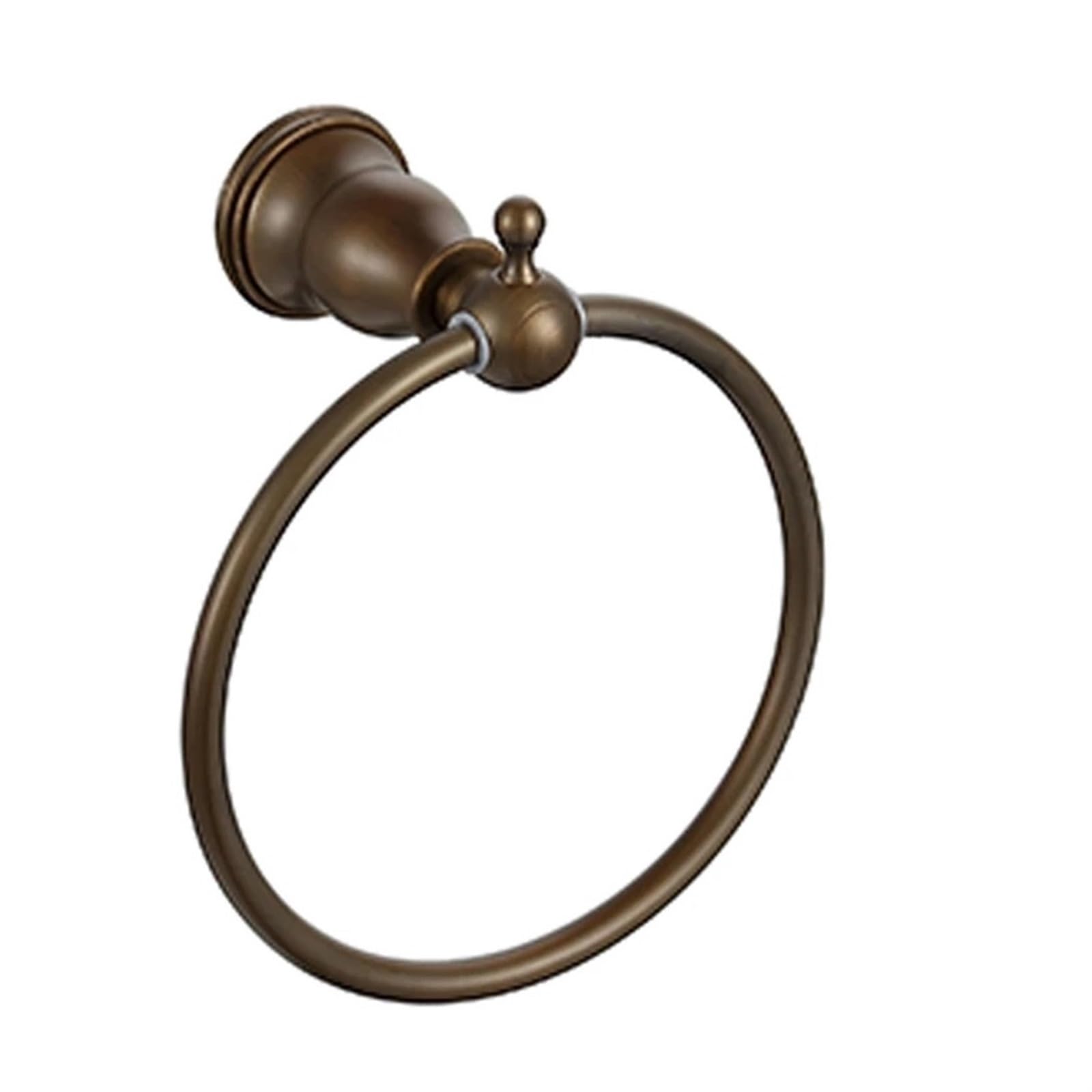 Towel Ring Brass Wall Mounted Towel Ring Bathroom Accessories Round Holder Rack Hanger(Color2)