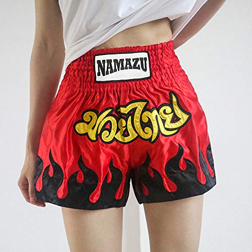 image for NAMAZU Muay Thai Shorts for Men and Women, High Grade MMA Gym Boxing K