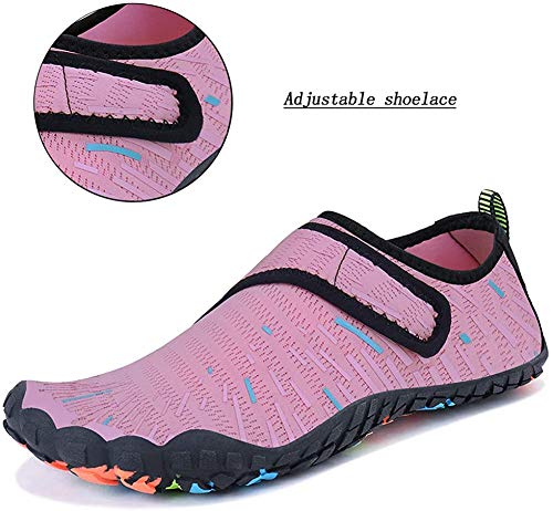 Image of MAYZERO Water Shoes Men Women Swim Surf Shoes Beach Pool Shoes Wide Toe Hiking Aqua Shoes Winter House Slippers