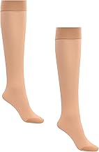 2 PAIR 40 Denier Support Knee High Socks Comfort Top Ladies Flight & Travel