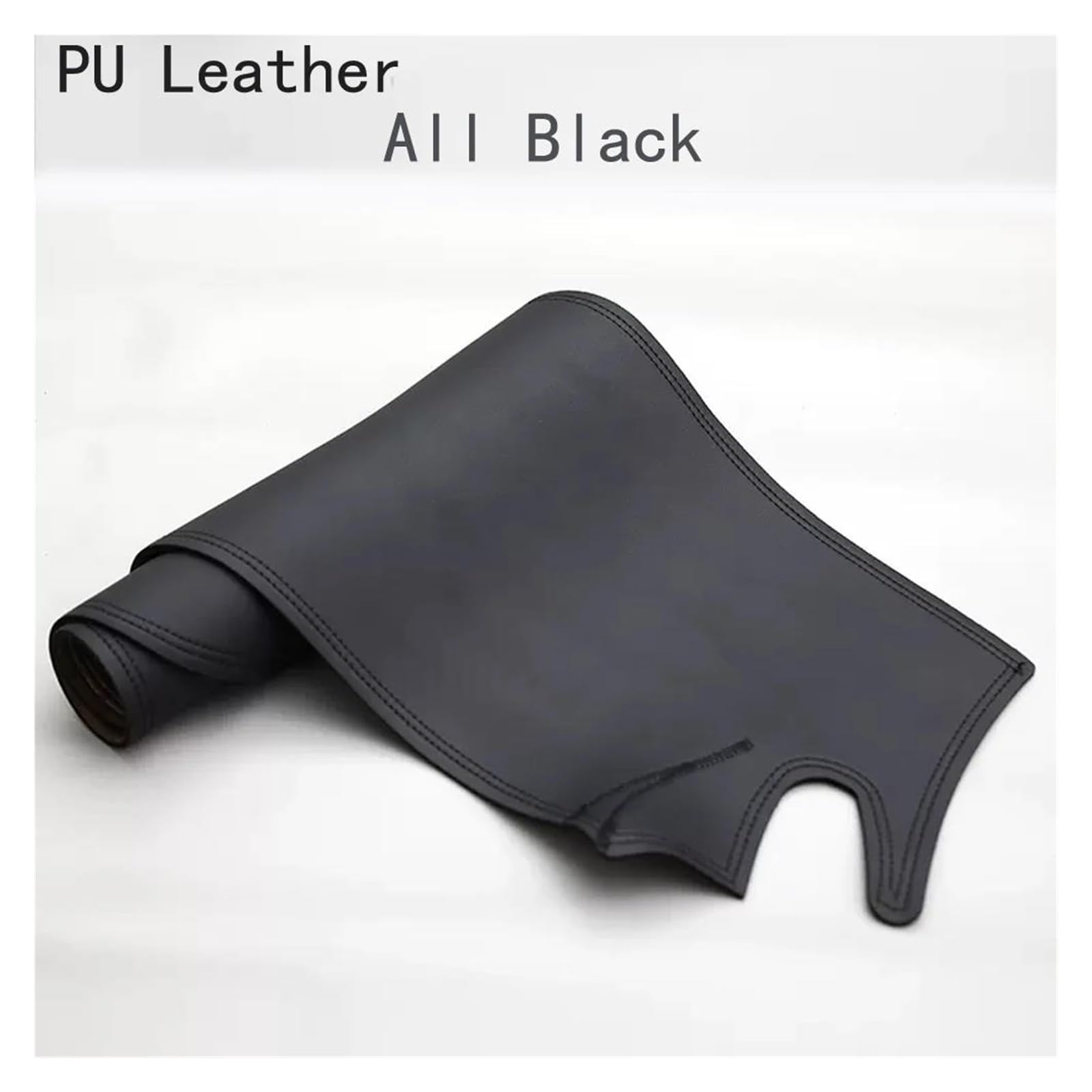Tapis Tableau Bord intérieur Voiture Tapis Tableau Bord Antidérapant en Cuir PU pour Ford pour Mondeo MK3 (2000-2006) Pare-Soleil Anti-UV Accessoires Voiture(All Black LHD)