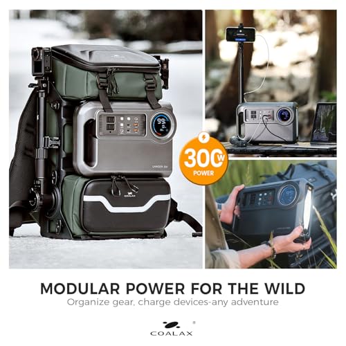 Image of Lancer300 Combo with 300W Power Station, Modular Creator Backpack for Photography, Video & Outdoor Filmmaking (Green)
