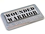 Wounded Warrior Edition Chrome Emblem with Domed Decal Car Auto Badge 3D Sticker
