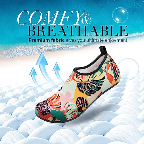 Image of Homitem Water Shoes for Women Men Aqua Socks Swim Beach Pool River Slip-On Barefoot Quick-Dry Vacation Cruise Essentials Accessories for Yoga Kayak Sports