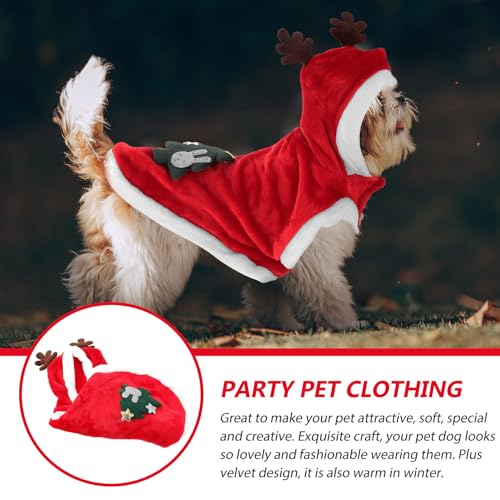 Disfraz de Reno para Perro Small Rojo POPETPOP miniatura 6