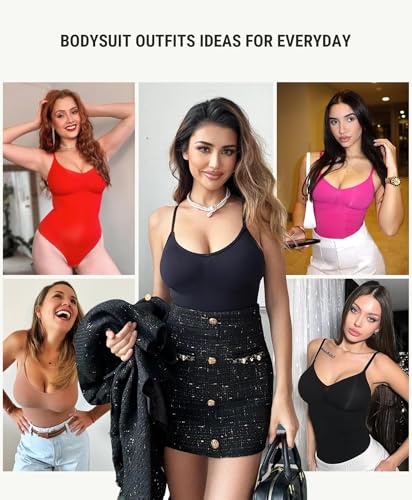 Image of FeelinGirl Shapewear Bodysuit for Women Tummy Control Body Shaper Going Out