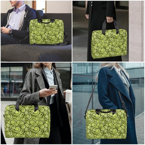 Bolso para portátil de 16 pulgadas con diseño tradicional verde miniatura 7