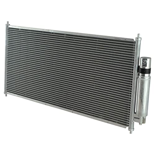 Image of TRQ A /C Condenser and Receiver Drier Assembly Compatible with 2007-2012 Nissan Sentra