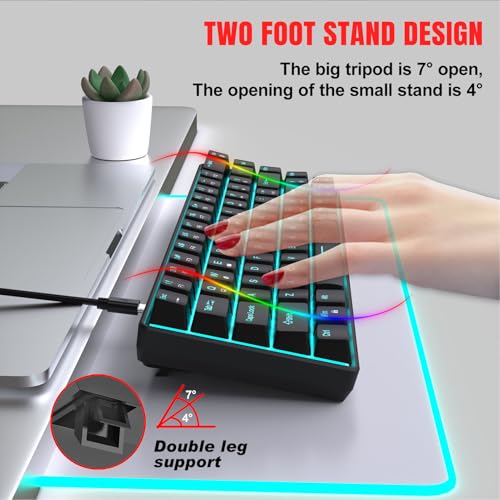 Teclado Gamer Ciciglowwhgf7ogd6y Cableado Azul miniatura 2