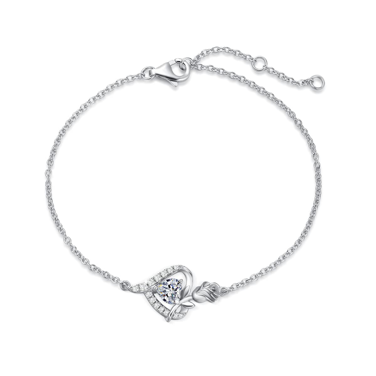 FANCIME Mondstein Halskette Damen Juni Geburtsstein Kette St