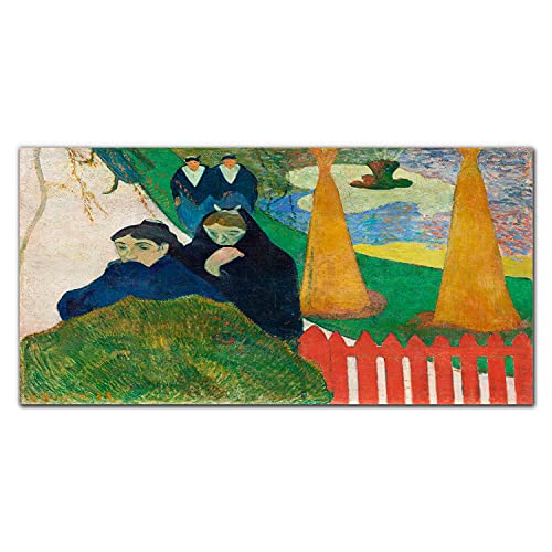 Tableau sur toile 140x70cm Gauguin Les Arlésiennes pour votre décoration