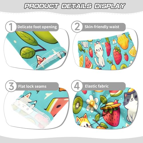 Toddler Girls Leggings Printed Yoga Pants Leggings Summer Animals and Fruit for Kids3