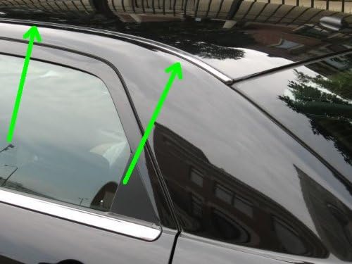 Miniatura 4 de Compatible con Chrysler 300 300C 2005-2010 molduras de techo cromadas 2 piezas 2006 2007 2008 2009 05 06 07 08 09 10 SRT8 SRT-8 Limited Touring