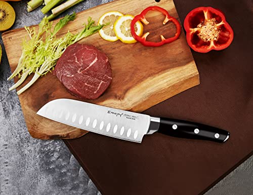 Emojoy 22-Piece Kitchen Knife Set With Block, Include 2-Pair Chef Knives, Carving Fork And Sharpener (Dual-Chef Sets) #TOP6