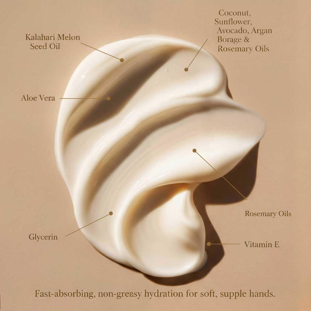 Jaboneria Marianella Violet & Bergamot Hydrating Hand Cream, 16 fl oz – Botanical Moisturizing Lotion with Kalahari Oil & Floral Citrus Scent - Image 2