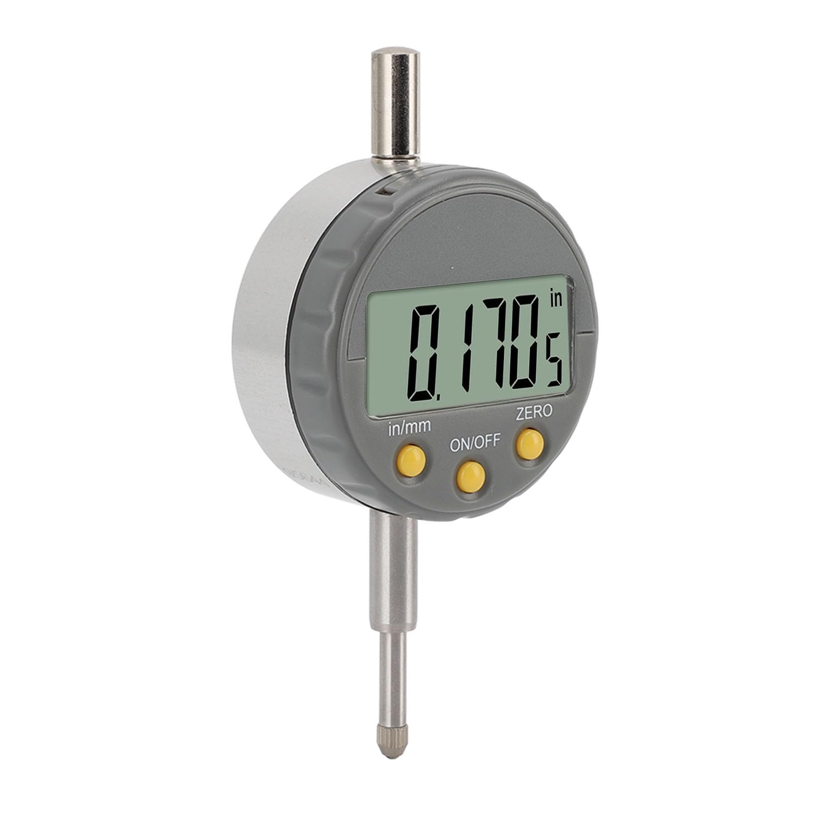 Indicador de Dial Digital 0-12,5 Mm 0,001 Mm Indicador de Dial Electrónico de Precisión con Base Reemplazable, Herramienta de Medición de Precisión Industrial, Pantalla LCD, Salida de Datos