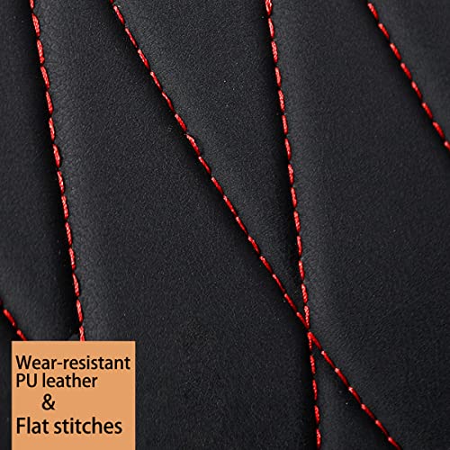 Eluto Car Seat Covers Full Set With Waterproof Pu Leather, Airbag For For Chevy Silverado Gmc Sierra 1500 / 2500Hd / 3500Hd Crew Cab,Double Cab,Extended Cab,Regular Cab 2007-2022(Black) #TOP6