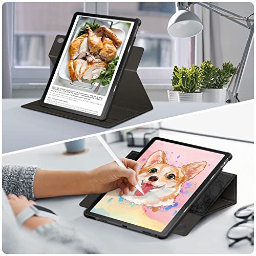 DINGGUAGUA Case for Lenovo M10 Plus 3rd Gen TB128FU,Ultra Slim Folding Stand Cover for Lenovo M10 Plus 10.6 Inch Tablet,Black - Image 4