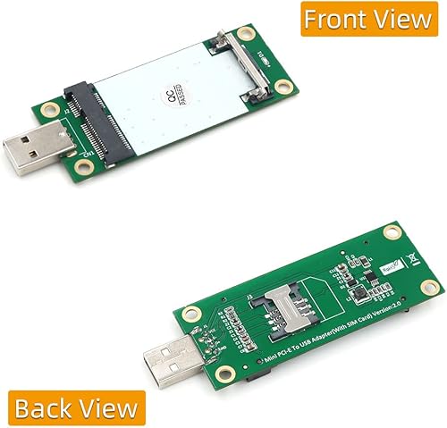 Miniatura 3 de Mini adaptador PCI-E a USB con ranura para tarjeta SIM para módulo WWANLTE