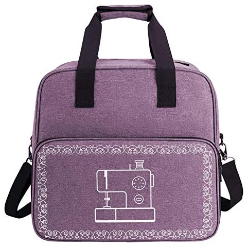 YJYQ Sewing Machine Bag, Portable Carry Bag for Brother, Singer and Janome with Pockets and Shoulder Strap Cover