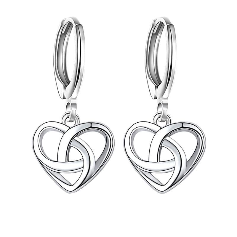 Boucles d'oreilles créoles pendantes cœur le cadeau idéal pour la fête des mères
