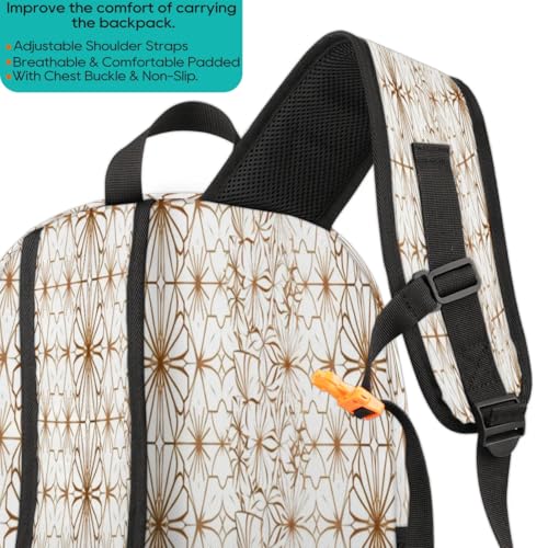 Sac à dos géométrique de grande capacité pour ordinateur et école