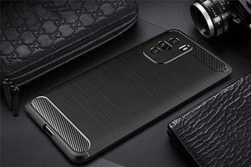 Image of Hybrid Carbon Fiber Back Case for Poco F3 5G (Black)