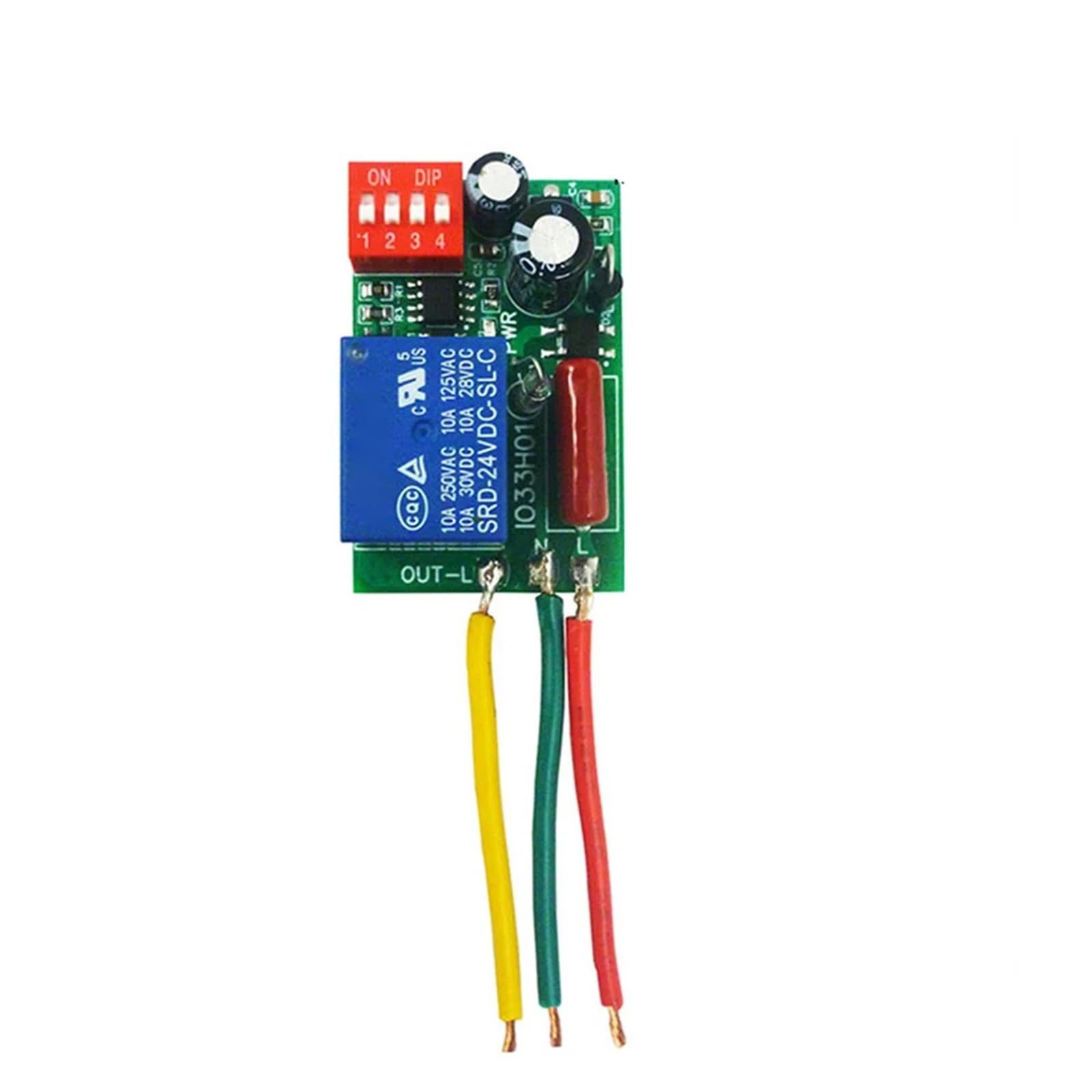 Relé temporizador AC 110V 220V 1 a 480 min, temporizador ajustable, controlador de temporización de desconexión, 7A, módulo de conmutación de relé de encendido y apagado (Only board)