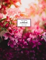 Notebook: Unruled/Unlined/Plain Notebook/Sketchbook - (8.5 x 11 inches) Large - 110 Pages - Beauty of Flowers 3 1722279508 Book Cover