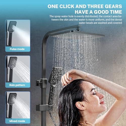 Colonne de douche thermostatique ensemble de douche mural complet - 5