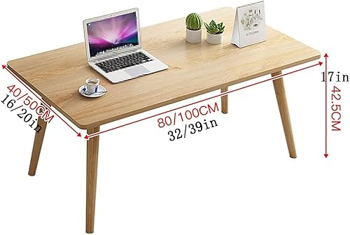 Miniatura 3 de Mesa de Centro - Mesa de centro rectangular moderna y minimalista mesa de comedor de madera maciza, mesa nórdica simple y baja para sala de estar,