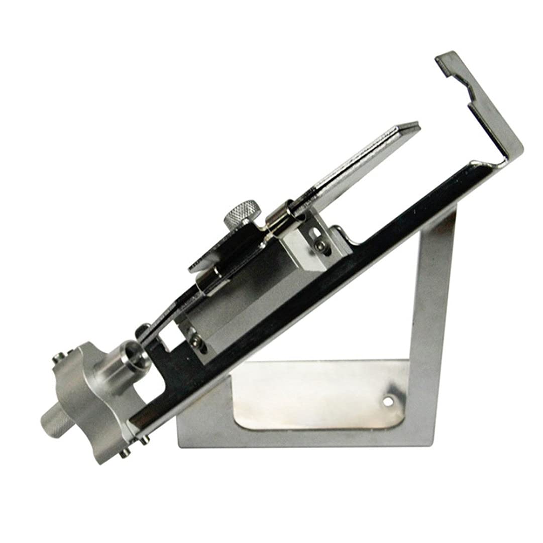 BudstfeeFletching Jig, Adjustable Arrow Fletching Jig Kit, Durable Aluminum Fletcher Jig, Portable Archery Tool with Clear Scale for Archery DIY (Silver)