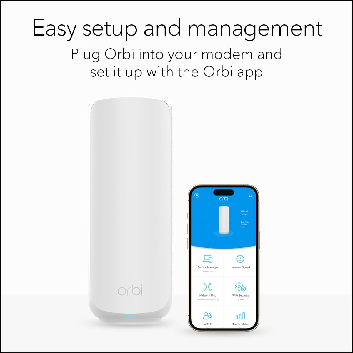 NETGEAR Orbi 770 Series WiFi 7 Mesh System, Up to 8,000 sq ft., 3 Pack view 9