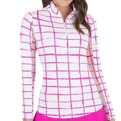 Amazon.com: Cordova Print Long Sleeve Mock Neck Top-Cordova Print