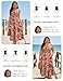 GRACE KARIN Summer Dresses for Women 2026 Vacation,Smocked Floral Maxi Dresses,Boho Beach Long Sundress Navy Brown XXL