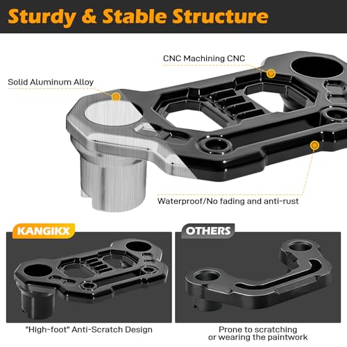 Image of Gladiator Light Mount Pod Bracket - Wrangler JL Light Bar Hood Mounting Brackets, A-Pillar LED Fog Light Ditch Mount Compatible with 2018-2025 Jeep Wrangler JL JLU 4xe Gladiator JT Accessories - Black
