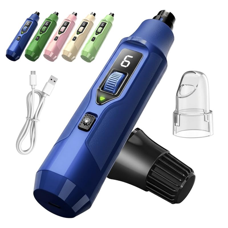 Silent Nail Grinder, 2026 New Electric Dog Nail Trimmer, Pet Nail Grinder for Dogs Cats, Rechargeable Dog Nail Clippers, Pet Paws Grooming & Smoothing Tools()