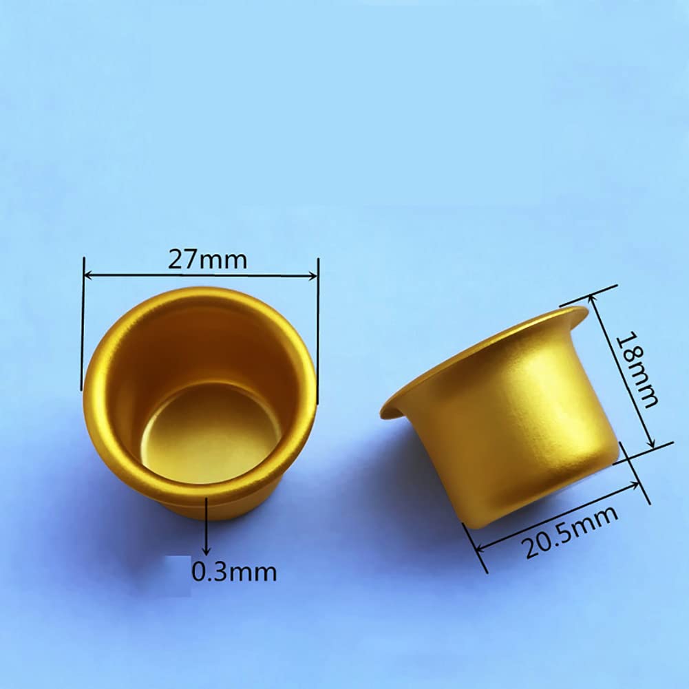 COHEALI Lot De 20 Inserts De Bougies En Métal - Pour Bougies - Anti