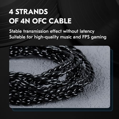 Image of In Ear Earbuds Wired IEM Headphone,CCZ DC02 Dual Magnetic Circuit DD HIFI Earphones,Professional Hifi Earphone,Stereo Sound Earbuds Earphone,CCZ Solo In Ear Monitor for System (Silver, No MIC)