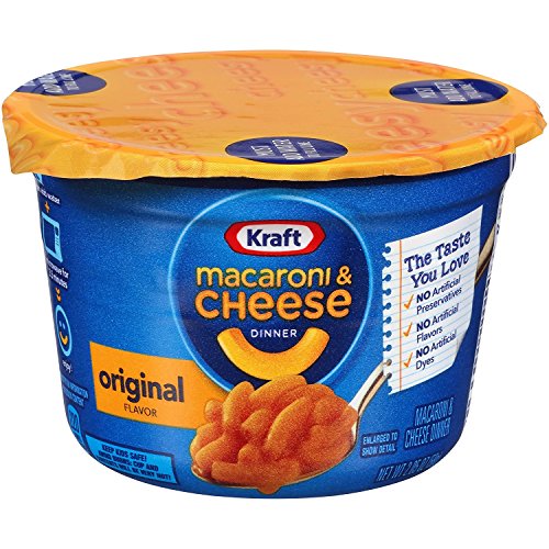 Kraft Easy Mac Original Cheese, 2.05-Ounce Microwavable Cups (Pack of 10)
