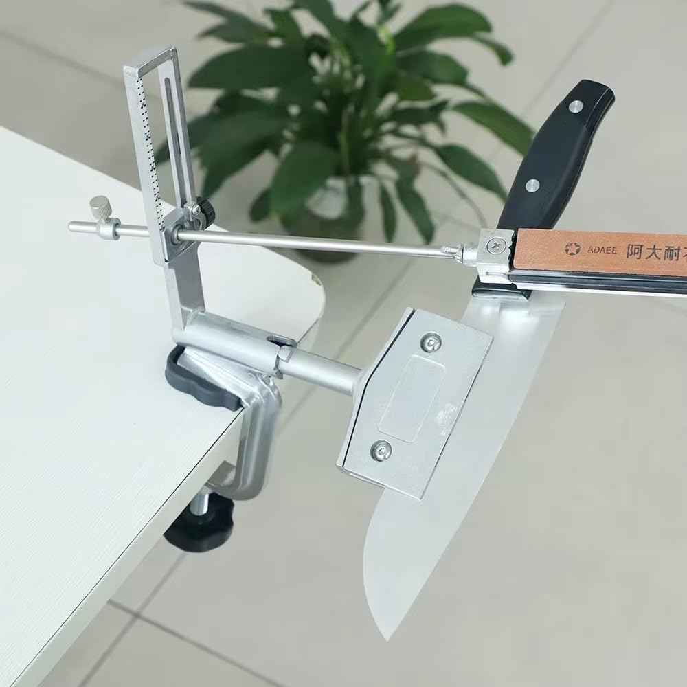 Toplionace Afilador de ángulo Fijo Profesional con ángulo Ajustable de 15° a 35°, Soporte de Acero Inoxidable para Afilar Cuchillos, Piedra de Afilar para Cocina Casera, Kit de Pulido de Diamante
