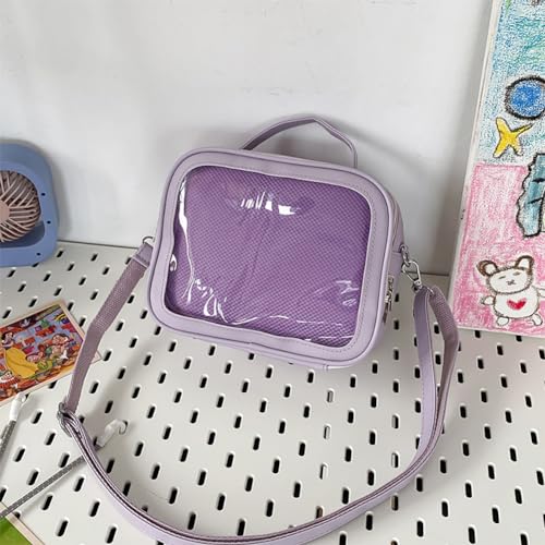 Ita JK Uniform Handbag, Kawaii Messenger Clear Shoulder Crossbody Purse, Kawaii Pin Display Bag With Insert For Anime3