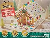 TULLIPAK Holiday DIY. Wilton Gingerbread Kits, Decorate Your own Gingerbread Christmas Petite House Kit. DIY Includes Frosting and Candy. Includes Pack of Holiday Stickers.