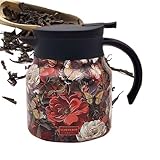 Excellent artisanat : profitez de l'heure du thé robuste et sain avec notre fleur en acier inoxydable 316 de haute qualité qui ne contient pas de substances nocives. Utilisez-le en toute confiance pour obtenir des matériaux élégants dans la carafe à café et une préparation fiable à tout moment.