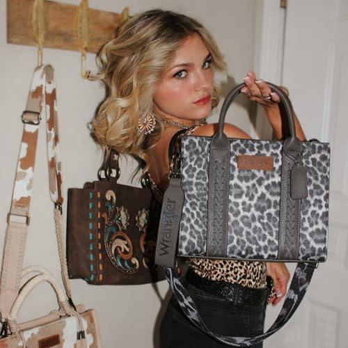 Image of Wrangler Tote Bag for Women Designer Satchel Handbags Top-handle Purses with Strap