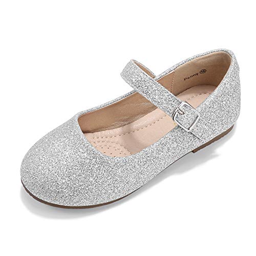 DeerBunny Girls Ballet Flats Shoes Wedding Princess Dress Mary Jane Shoes(Toddler/Little Kid/Big Kid)