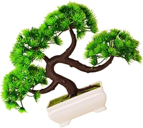 IMIKEYA Bonsái de pino artificial realista para decoración del hogar y oficina