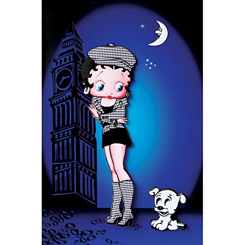 Betty Boop Carte de vux vierge avec enveloppe london