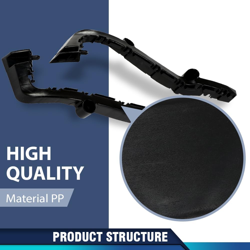 PIT66 Rear Outer Bumper Brackets Support Compatible with Dodge Journey 2014-2020 68190681AD,68190680AD Black